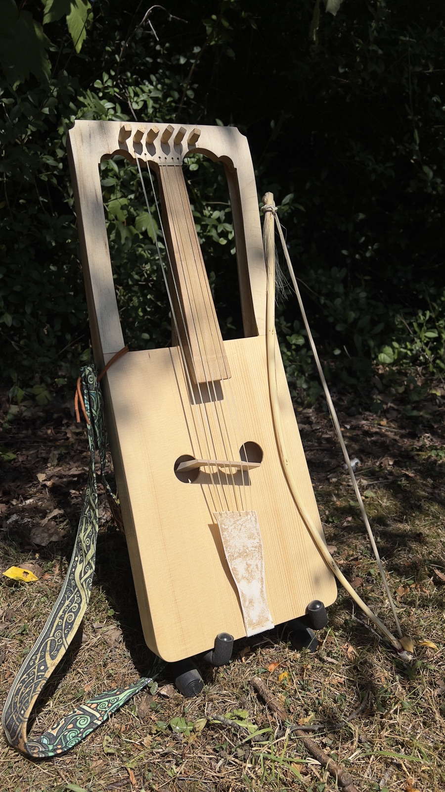 A crwth — the Welsh bowed lyre